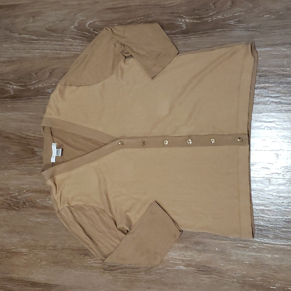 (XL) August Silk 100% Cotton Front Neutral Tone Soft Casual Contemporary Cottage